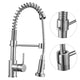 TheLAShop Pull-down Kitchen Faucet Single Handle Brushed Nickel Image