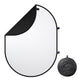 TheLAShop Chromakey White Black Screen Collapsible Backdrop 5x6.5ft