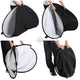 TheLAShop Chromakey White Black Screen Collapsible Backdrop 5x6.5ft