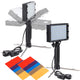 TheLAShop LED Panel Lights Photograhy Continuous Lighting 2-Set 8 Color Filters