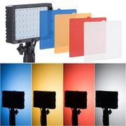 TheLAShop LED Panel Lights Photograhy Continuous Lighting 2-Set 8 Color Filters