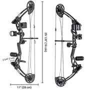 TheLAShop Youth Compound Bow and Arrows(6) Archery Set