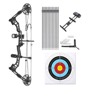 TheLAShop Adults Compound Bow and Arrows(12) Archery Set
