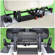 TheLAShop Universal Golf Cart Retractable 2 Seat Belts Bracket Kit
