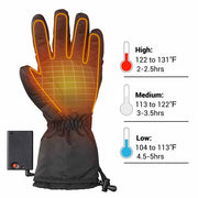 TheLAShop Battery Heated Gloves Touchscreen 3 Heat Setting