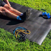 TheLAShop Medium Yoga Mat Gym Floor Mat Black 4mm 6.5x3ft