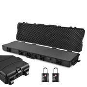 TheLAShop Locking Rifle Case TSA Padlocks with Wheels IP67 53x16x6