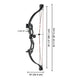 TheLAShop 20 lb Archery Junior Youth Compound Bow Set w/ 4 Arrows
