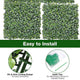 TheLAShop Artificial Hedge Boxwood Wall Panels 10"x10" 24ct/Pack