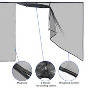 TheLAShop 16'x7' Door Screen Magnetic Mosquito Net for Garage Door
