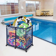 TheLAShop Pool Float Storage Bin Mesh with Pockets Large