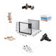 TheLAShop Drop Front Shoe Box Stackable Clear Sneaker Storage 14x11x8"