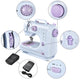 TheLAShop Mini Sewing Machine Double Thread 12 Stitches Pedal