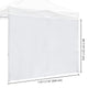 TheLAShop Canopy Sidewall Tent Walls 1080D 10x7ft(1pc./pack)