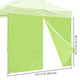 TheLAShop Canopy Sidewall Tent Walls with Zipper 1080D 10x7ft(1pc./pack)