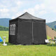 TheLAShop Canopy Sidewall Tent Walls with Window 1080D 10x7ft(1pc./pack)