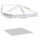 InstaHibit Pop Up Canopy Replacement Top 10x10 CPAI-84