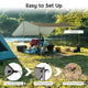 TheLAShop 10x15ft Waterproof Camping Tarp Large Rainfly UV50+ PU3,000mm