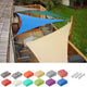 TheLAShop 11' Triangle Outdoor Sun Shade Sail Canopy Color Opt
