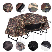 TheLAShop Single Cot Tent Camp Bed Tent Rain Fly Camouflage