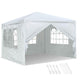 TheLAShop 10 x 10 Canopy Wedding Party Tent 4 Sidewalls Screen