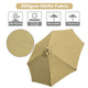 TheLAShop 9 ft 8-Rib Outdoor Patio Tilt Umbrella 200 gsm Canopy