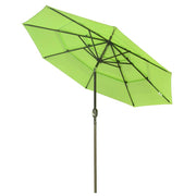 TheLAShop 9 ft Tilt Market Umbrella 3-Tiered 8-Rib
