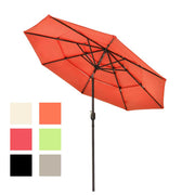 TheLAShop 9 ft Tilt Market Umbrella 3-Tiered 8-Rib