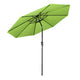 TheLAShop 9 ft 8-Rib Patio Umbrella Tilt & Crank 220g Yarn-dyed Canopy UV50+