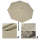 TheLAShop 10 ft 8-Rib Patio Umbrella Tilt & Crank 220g Yarn-dyed Canopy UV50+