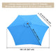 TheLAShop 9 ft 6-Rib Patio Umbrella Replacement Canopy Color Opt