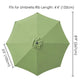 TheLAShop 9ft 8-Rib Patio Market Umbrella Replacement Canopy