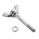 TheLAShop Wing Bolt and Nut M6x63mm (1/4") 4ct/Pack