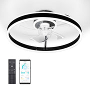 TheLAShop 19" Ceiling Fan with Light 5-Blade APP & Remote Control