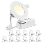 TheLAShop 3W SMD LED Downlight Ceiling Recessed Light Fixture 12-Pack