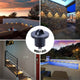 TheLAShop 10 Pack LED Step Deck Light Kit Garden Lighting
