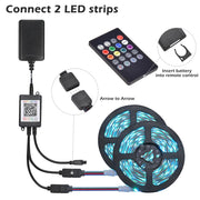 TheLAShop 32ft Color Changing LED Strip Lights Bluetooth App Music Remote