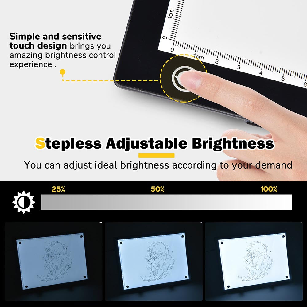 LED Light Box for Tracing - New 2021 Model - Ultra Thin Light Pad with