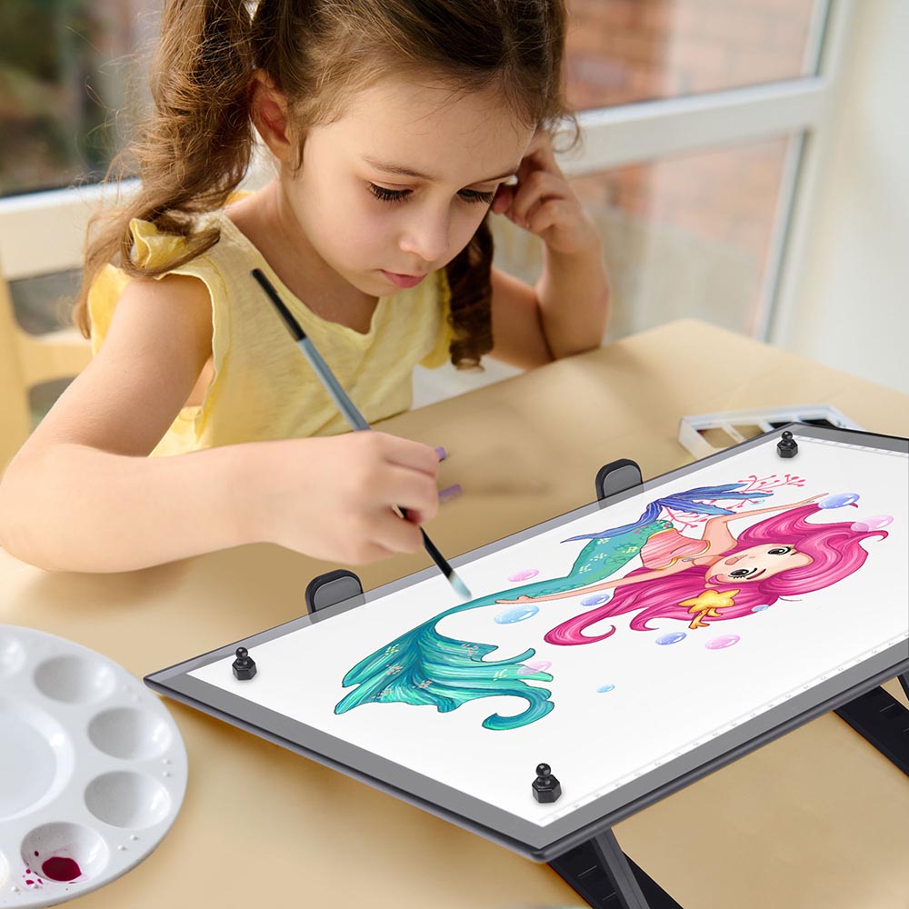 Ykohkofe Art Panel Painting Tracing Copy LED Drawing Stencil A4 Artcraft  Board Pad Hand Writing Digital Drawing Board for Kids 9-12 for 7 Yr Old Boys  under 50 