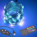 TheLAShop 33ft Color Changing Fairy Light Bluetooth App Music Remote