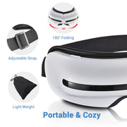 TheLAShop Eye Massager with Heat Bluetooth Speaker Rechargeable