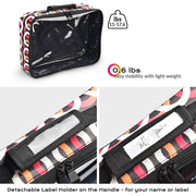 TheLAShop Cosmetic Makeup Bag Portable Clear Bag 14x10x3"