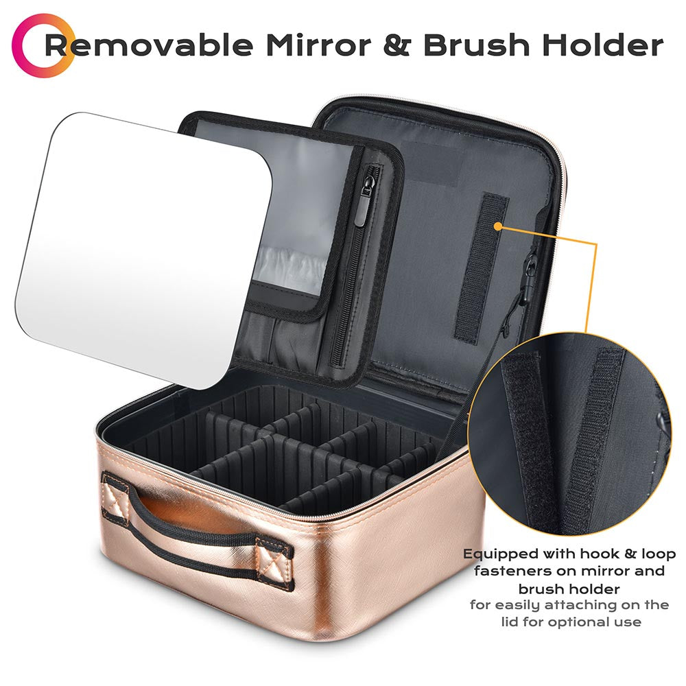 Buy AMIRO M2 LumoCube Portable LED Bag Mirror with 5 Level Brightness, Makeup  case Organizer with Mirror-White Online at desertcartINDIA