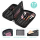 TheLAShop Makeup Brush Belt Pouch with Zip & Handle 17 Pockets