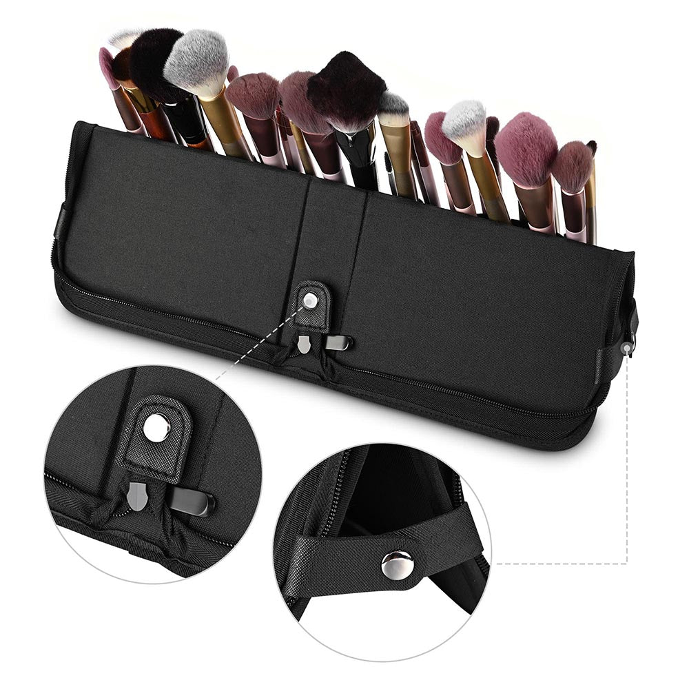Stand up Makeup Brush Holder 29 Pockets Travel Pouch – The Salon Outlet
