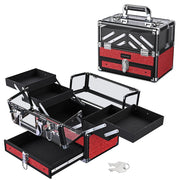 TheLAShop Glitter Makeup Case with Extendable Tray & Drawer