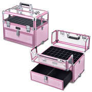 TheLAShop Rolling Makeup Case Nail Case with Drawer