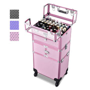 TheLAShop Rolling Makeup Case Nail Case with Drawer