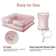 TheLAShop Shampoo Bowl Inflatable Hair Wash Sink with Water Bag 2-Pack