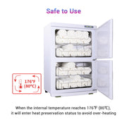TheLAShop 46L 2-Room 2in1 Towel Warmer Cabinet Heated & UV Sterilizer